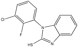 1-(3-chloro-2-fluorophenyl)-1H-1,3-benzodiazole-2-thiol Struktur