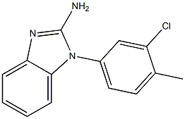 1-(3-chloro-4-methylphenyl)-1H-1,3-benzodiazol-2-amine Struktur