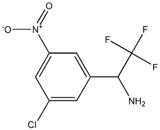 1-(3-chloro-5-nitrophenyl)-2,2,2-trifluoroethan-1-amine Struktur