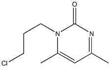 1-(3-chloropropyl)-4,6-dimethylpyrimidin-2(1H)-one Struktur