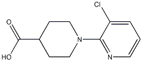 1-(3-chloropyridin-2-yl)piperidine-4-carboxylic acid Struktur