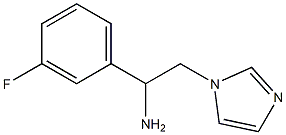 1-(3-fluorophenyl)-2-(1H-imidazol-1-yl)ethan-1-amine Struktur