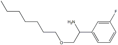 1-(3-fluorophenyl)-2-(heptyloxy)ethan-1-amine Struktur