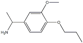 1-(3-methoxy-4-propoxyphenyl)ethanamine Struktur