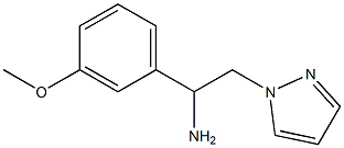 1-(3-methoxyphenyl)-2-(1H-pyrazol-1-yl)ethanamine Struktur