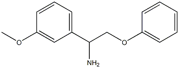 1-(3-methoxyphenyl)-2-phenoxyethanamine Struktur