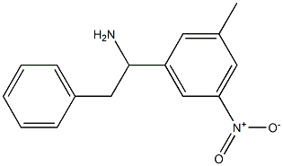 1-(3-methyl-5-nitrophenyl)-2-phenylethan-1-amine Struktur