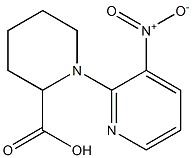 1-(3-nitropyridin-2-yl)piperidine-2-carboxylic acid Struktur