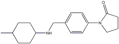 1-(4-{[(4-methylcyclohexyl)amino]methyl}phenyl)pyrrolidin-2-one Struktur