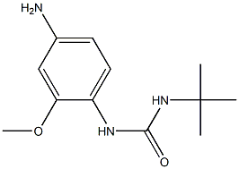 1-(4-amino-2-methoxyphenyl)-3-tert-butylurea Struktur