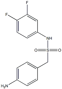 1-(4-aminophenyl)-N-(3,4-difluorophenyl)methanesulfonamide Struktur