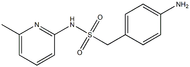 1-(4-aminophenyl)-N-(6-methylpyridin-2-yl)methanesulfonamide Struktur