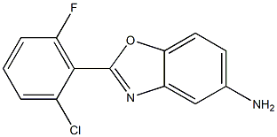 2-(2-chloro-6-fluorophenyl)-1,3-benzoxazol-5-amine Struktur