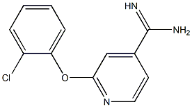 2-(2-chlorophenoxy)pyridine-4-carboximidamide Struktur