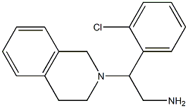 2-(2-chlorophenyl)-2-(3,4-dihydroisoquinolin-2(1H)-yl)ethanamine Struktur