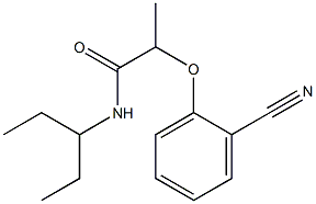 2-(2-cyanophenoxy)-N-(pentan-3-yl)propanamide Struktur