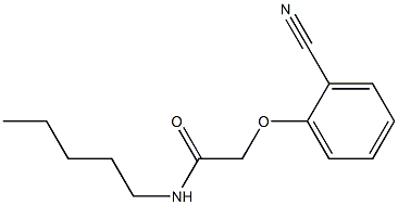 2-(2-cyanophenoxy)-N-pentylacetamide Struktur