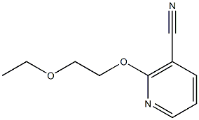 2-(2-ethoxyethoxy)nicotinonitrile Struktur