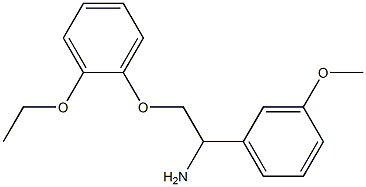 2-(2-ethoxyphenoxy)-1-(3-methoxyphenyl)ethanamine Struktur