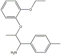 2-(2-ethoxyphenoxy)-1-(4-methylphenyl)propan-1-amine Struktur