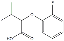 2-(2-fluorophenoxy)-3-methylbutanoic acid Struktur