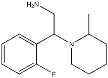 2-(2-fluorophenyl)-2-(2-methylpiperidin-1-yl)ethan-1-amine Struktur