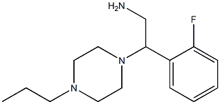 2-(2-fluorophenyl)-2-(4-propylpiperazin-1-yl)ethan-1-amine Struktur