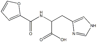 2-(2-furoylamino)-3-(1H-imidazol-4-yl)propanoic acid Struktur