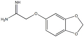 2-(2H-1,3-benzodioxol-5-yloxy)ethanimidamide Struktur