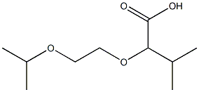 2-(2-isopropoxyethoxy)-3-methylbutanoic acid Struktur