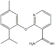 2-(2-isopropyl-5-methylphenoxy)pyridine-3-carboximidamide Struktur