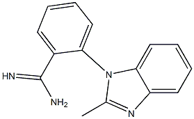 2-(2-methyl-1H-1,3-benzodiazol-1-yl)benzene-1-carboximidamide Struktur