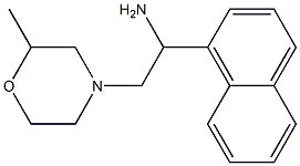 2-(2-methylmorpholin-4-yl)-1-(1-naphthyl)ethanamine Struktur