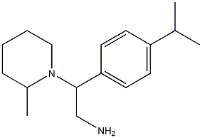 2-(2-methylpiperidin-1-yl)-2-[4-(propan-2-yl)phenyl]ethan-1-amine Struktur