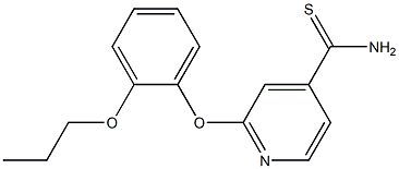 2-(2-propoxyphenoxy)pyridine-4-carbothioamide Struktur