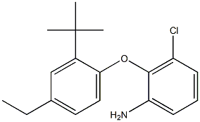 2-(2-tert-butyl-4-ethylphenoxy)-3-chloroaniline Struktur