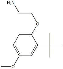 2-(2-tert-butyl-4-methoxyphenoxy)ethanamine Struktur