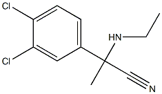 2-(3,4-dichlorophenyl)-2-(ethylamino)propanenitrile Struktur