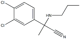 2-(3,4-dichlorophenyl)-2-(propylamino)propanenitrile Struktur