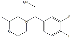 2-(3,4-difluorophenyl)-2-(2-methylmorpholin-4-yl)ethanamine Struktur