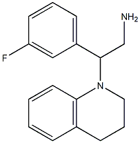 2-(3,4-dihydroquinolin-1(2H)-yl)-2-(3-fluorophenyl)ethanamine Struktur