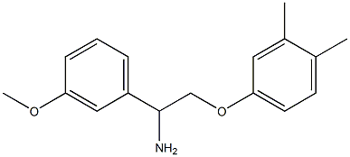 2-(3,4-dimethylphenoxy)-1-(3-methoxyphenyl)ethanamine Struktur