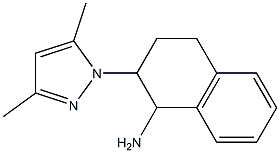 2-(3,5-dimethyl-1H-pyrazol-1-yl)-1,2,3,4-tetrahydronaphthalen-1-amine Struktur