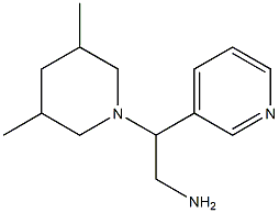 2-(3,5-dimethylpiperidin-1-yl)-2-pyridin-3-ylethanamine Struktur