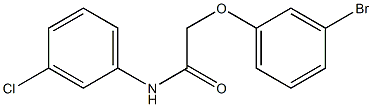 2-(3-bromophenoxy)-N-(3-chlorophenyl)acetamide Struktur