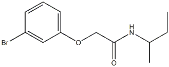 2-(3-bromophenoxy)-N-(sec-butyl)acetamide Struktur