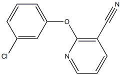 2-(3-chlorophenoxy)nicotinonitrile Struktur