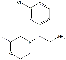 2-(3-chlorophenyl)-2-(2-methylmorpholin-4-yl)ethanamine Struktur