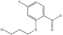 2-(3-chloropropoxy)-4-fluoro-1-nitrobenzene Struktur