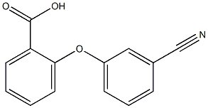 2-(3-cyanophenoxy)benzoic acid Struktur